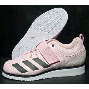 New Adidas Powerlift 5 Weightlifting Shoes Pink Sz Men's Size 8 Women's 9 JP9879